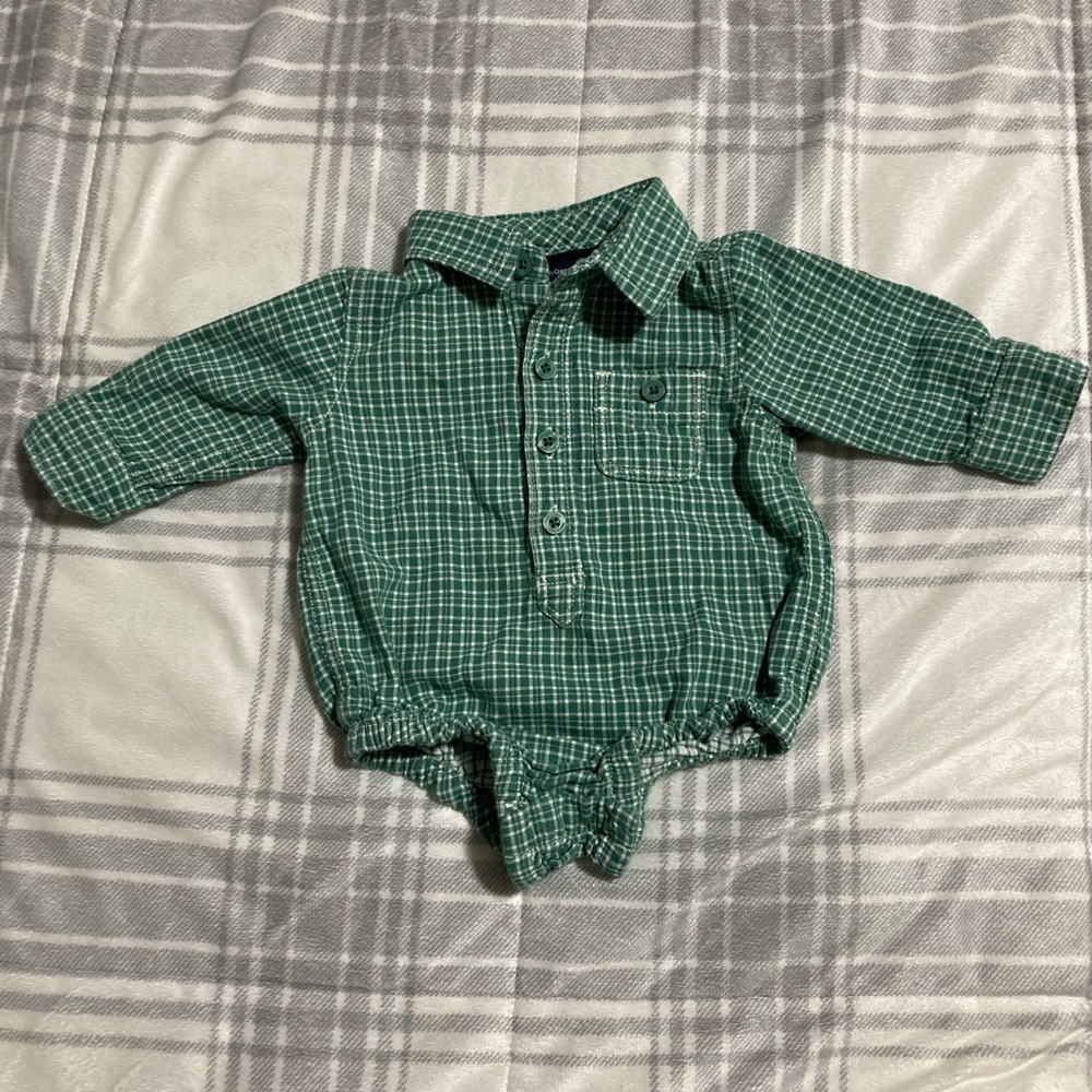 Baby Gap Plaid Onesie
